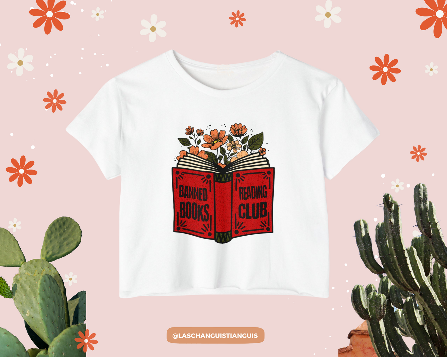 Banned Books Reading Club Crop Top β Literary Feminist Graphic Tee β Book Lover Gift
