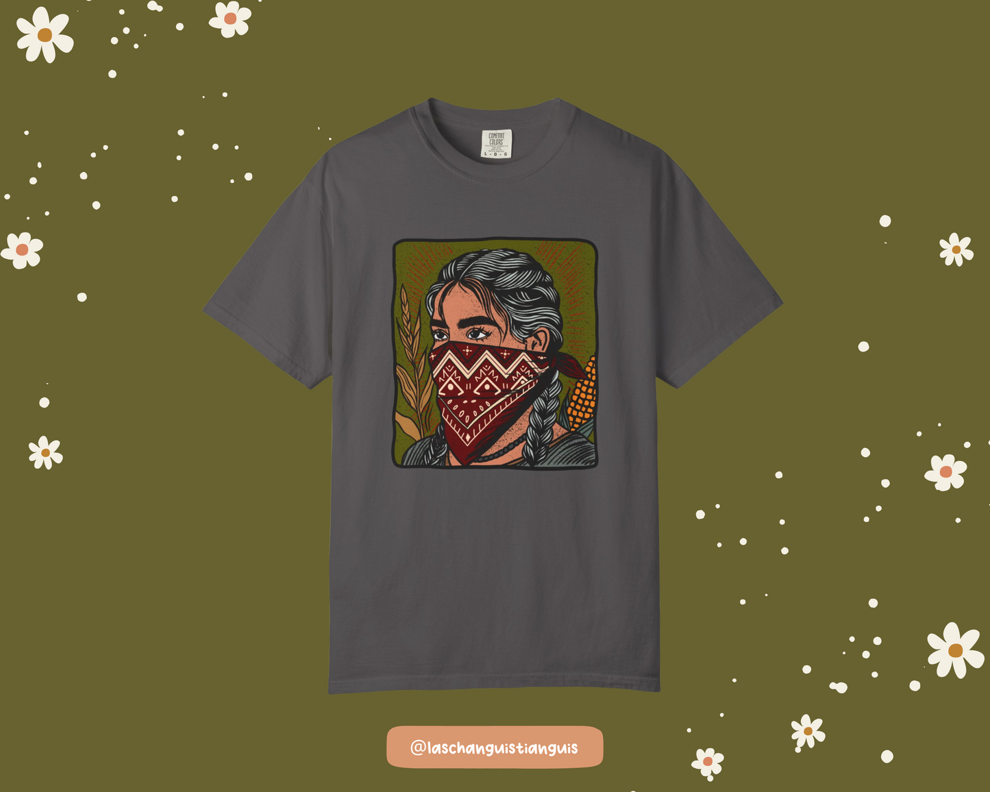 La Guardiana Tee – Chicana Art Shirt | Latina Resistance Graphic Tee