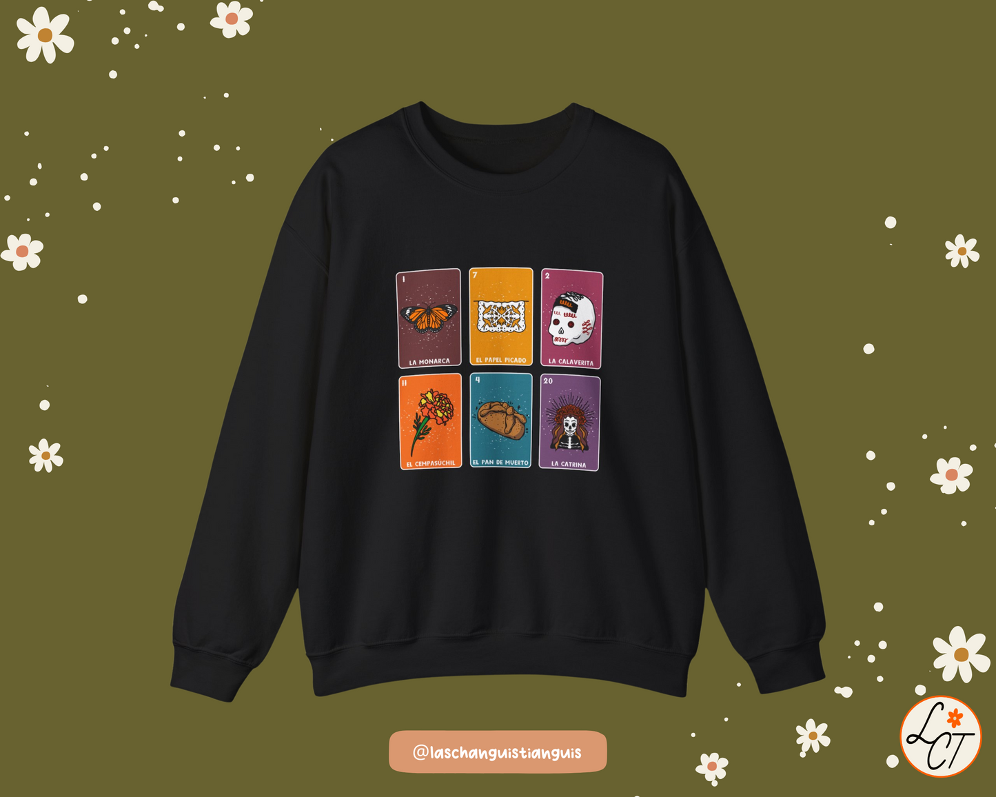 Día de los Muertos Lotería Shirt – La Catrina, Calaverita, Pan de Muerto