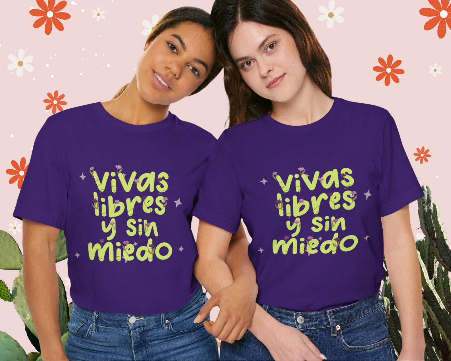 Vivas Libres y Sin Miedo β 8M Feminist Shirt | Unisex & Crop Top