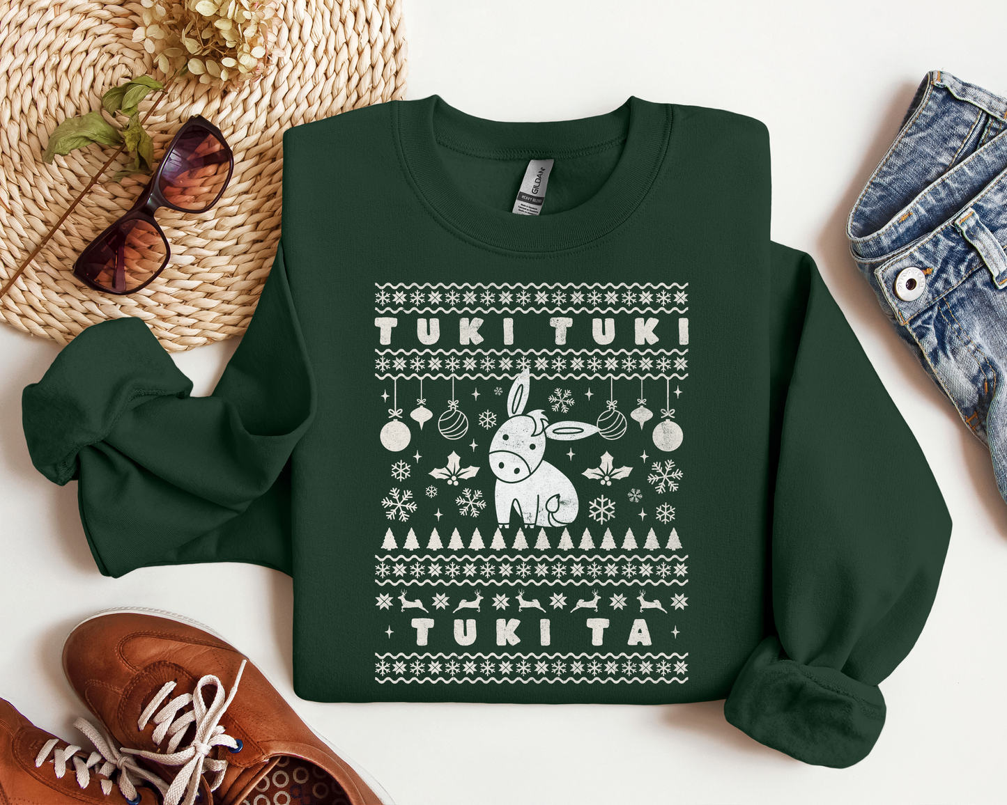 Latine Ugly Christmas Sweater - Burrito Sabanero Edition
