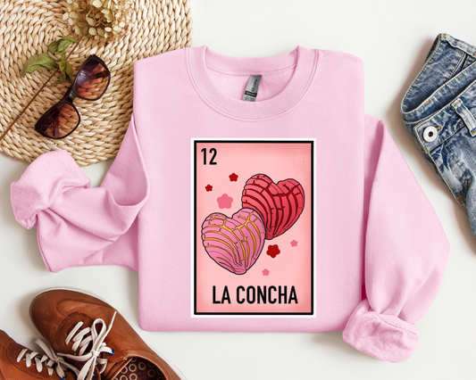 Dulce Amor: La Concha, Heart Shaped Pan Dulce Valentine's Crewneck