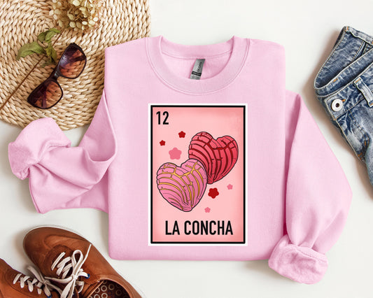 Dulce Amor: La Concha, Heart Shaped Pan Dulce Valentine's Crewneck