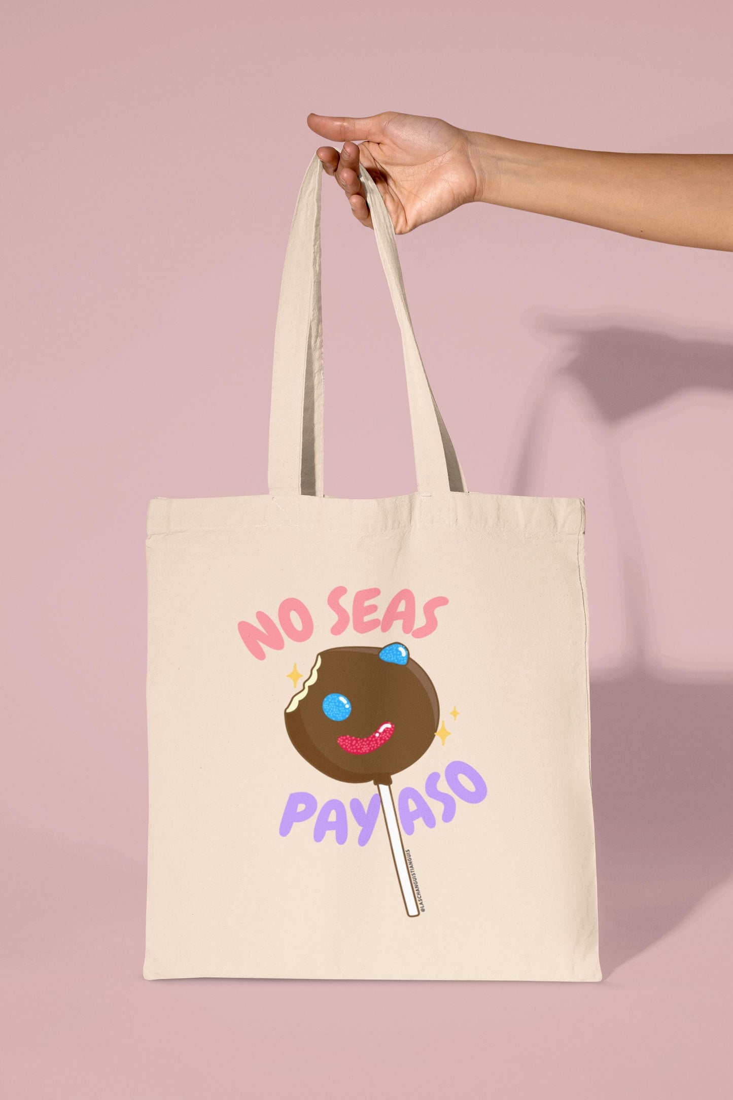 No Seas Payaso Tote Bag – Paleta Payaso Canvas Bag – Funny Spanish Tote – Mexican Candy – Latina Owned – Cultura Gift