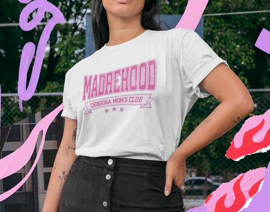 Madrehood Chingona Mom's Club T-Shirt | Nanahood Chingona Nana's Club
