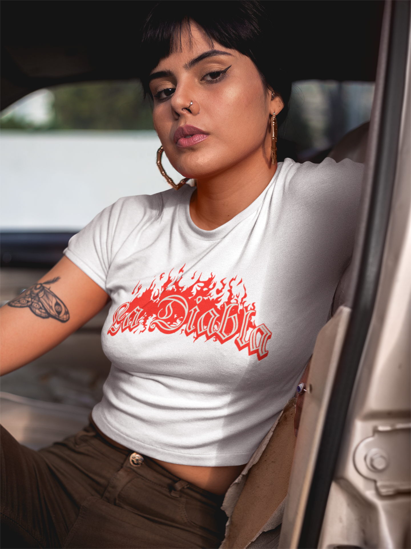 La Diabla Flame Crop Top