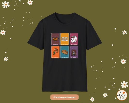 Día de los Muertos Lotería Shirt – La Catrina, Calaverita, Pan de Muerto
