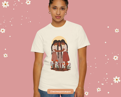 Hermanas Art Tee | Sisterhood & Roots