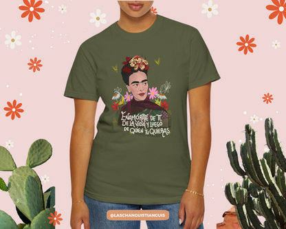 Frida Kahlo Enamórate de Ti - Comfort Colors Oversized Vintage Fit Tee