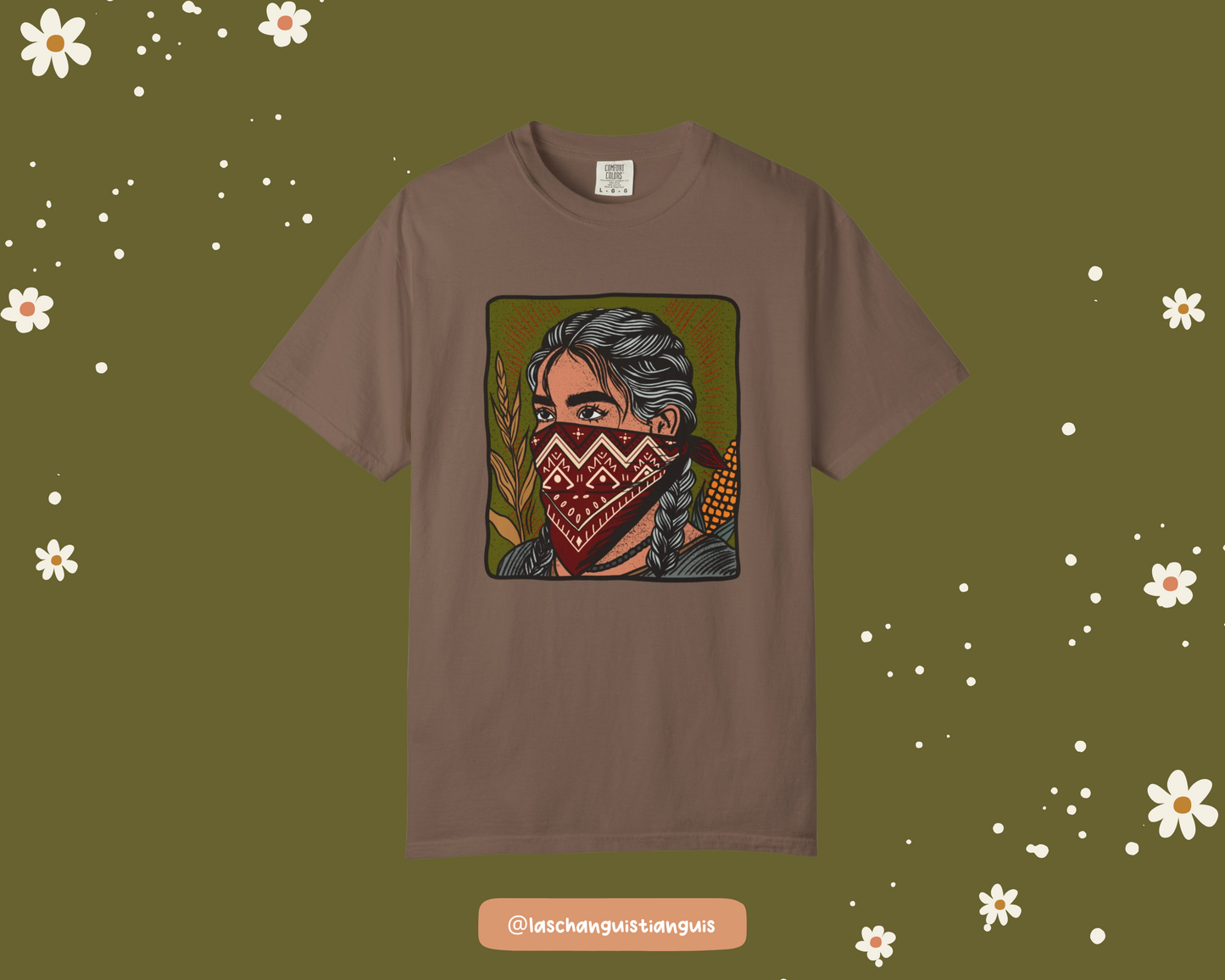 La Guardiana Tee – Chicana Art Shirt | Latina Resistance Graphic Tee