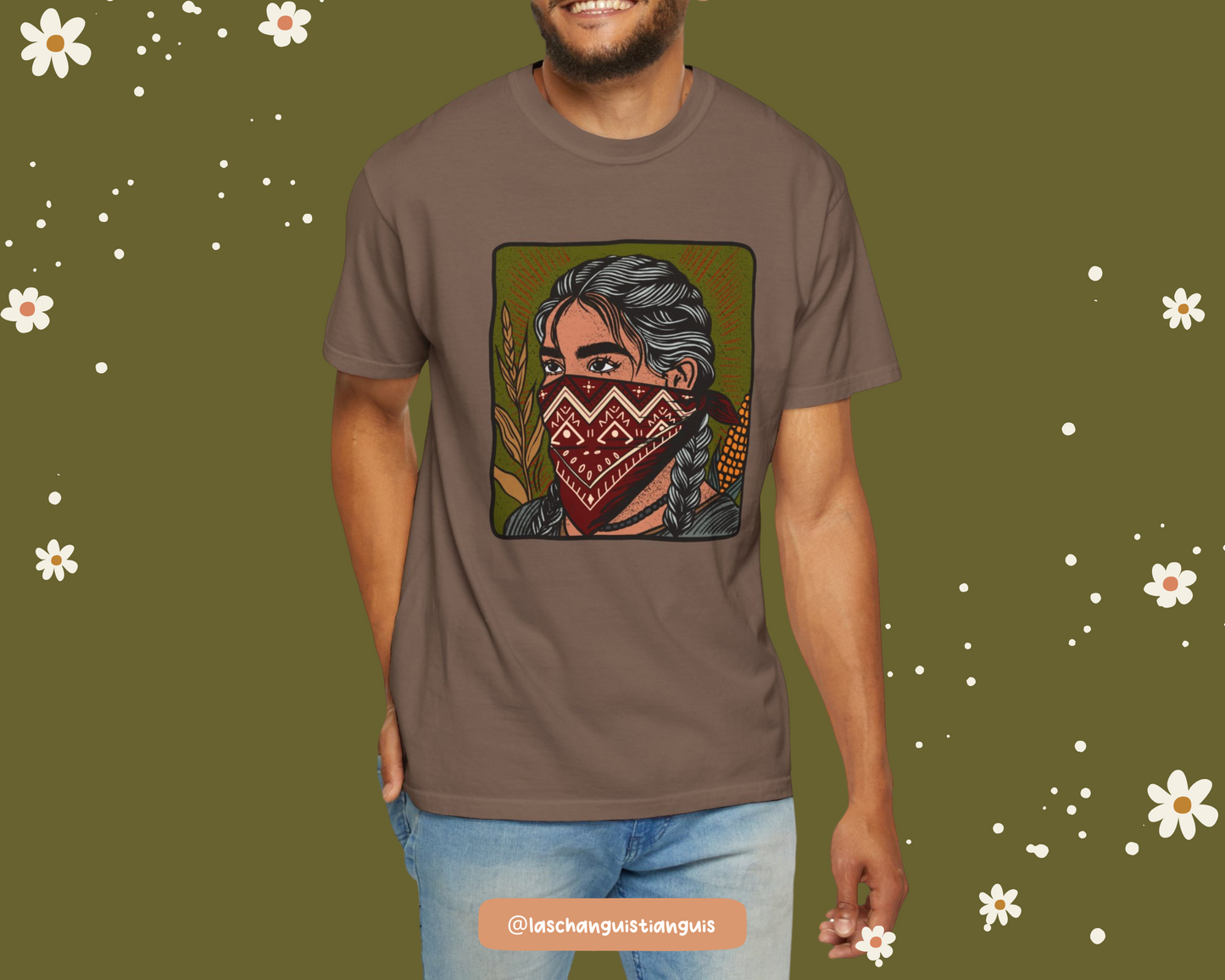 La Guardiana Tee – Chicana Art Shirt | Latina Resistance Graphic Tee