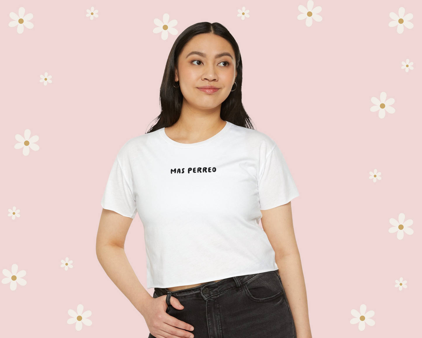 Mas Perreo Cropped Tee