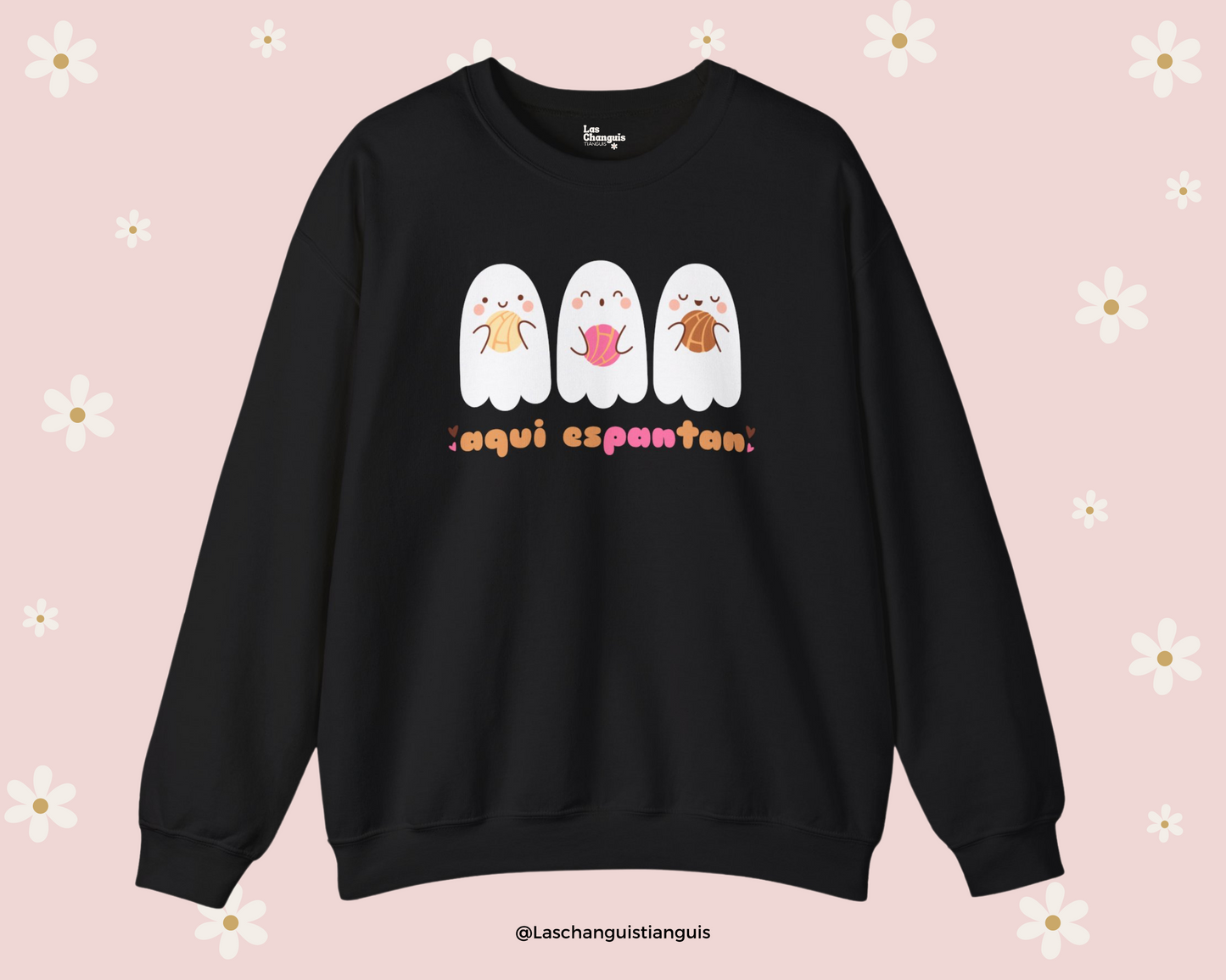 Aquí Espantan" Halloween Tee/Crewneck – Cute Ghosts with Conchitas