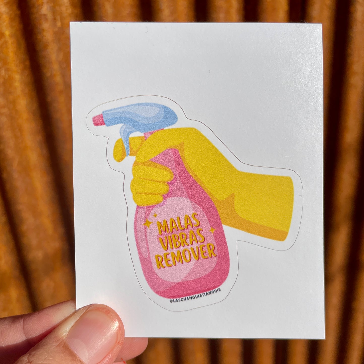 Malas Vibras Remover Vinyl Sticker