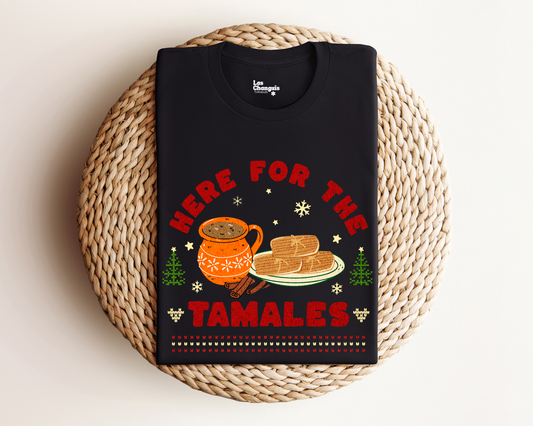 Here for the Tamales Funny Christmas T-Shirt