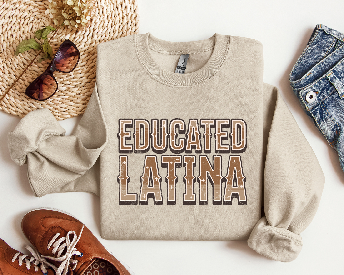 Educated Latina | Unisex Tee | Cropped Top | Crewneck