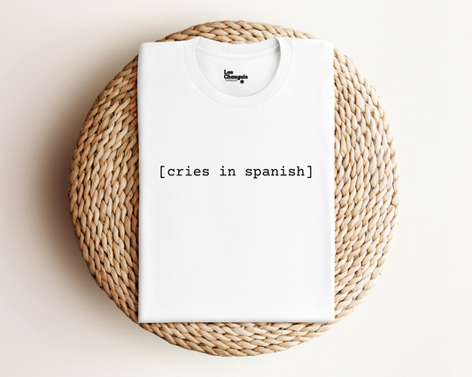 Cries in Spanish Unisex T-Shirt - Subtitle Style