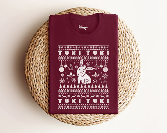Burrito Sabanero T-Shirt de Navidad | Tuki Tuki - Tuki Tuki Latina Ugly Christmas Shirt