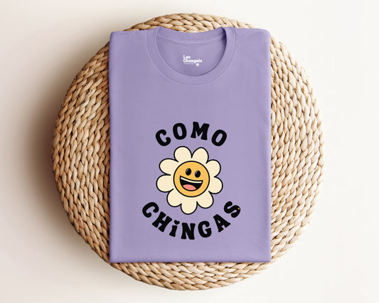 Cheerful Como Chingas Shirt: Spreading Latino Laughter with a Sarcastic Twist!