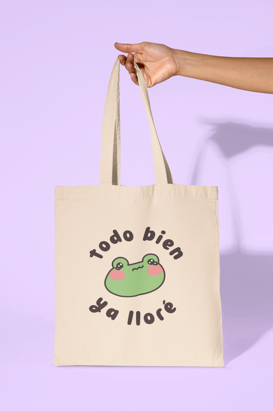 Todo Bien, Ya Lloré - Cotton Canvas Tote Bag