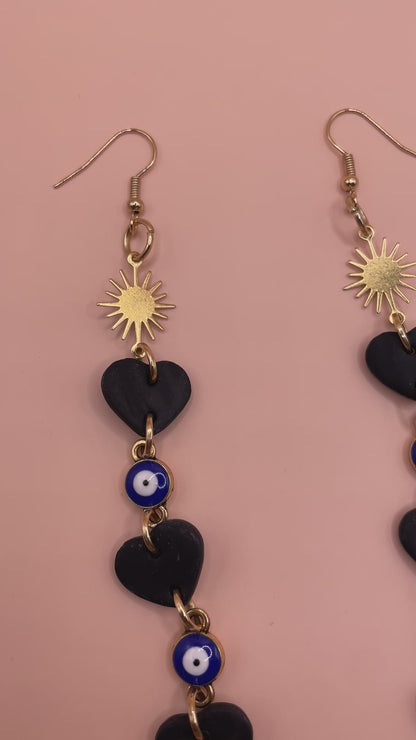 Evil Eye Guardian Statement Earrings